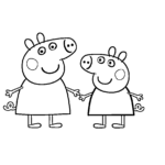 imprimer coloriage Peppa Pig update