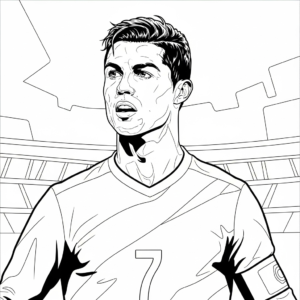 coloriage Ronaldo update en ligne pour enfant