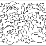 coloriage Animaux Kawaii pour enfant à imprimer