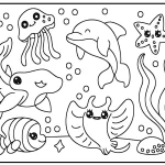 image pour coloriage Animaux Kawaii enfant