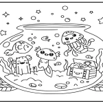 télécharger coloriage Animaux Kawaii gratuit