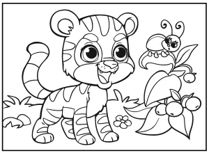 coloriage Animaux Kawaii à imprimer