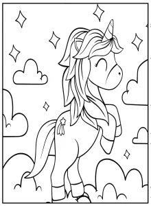 image pour coloriage Animaux Kawaii enfant