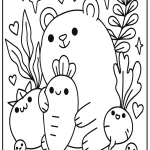 coloriage Animaux Kawaii pour enfant a imprimer gratuit