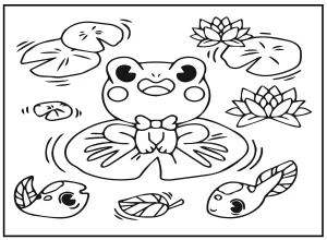 télécharger coloriage Animaux Kawaii gratuit