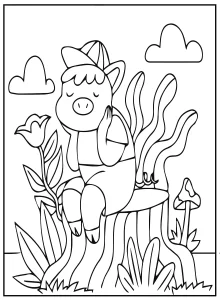 coloriage Animaux Kawaii d