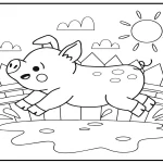 coloriage Animaux Kawaii à imprimer pour enfant de 2 ans