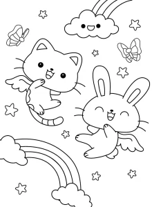 coloriage Animaux Kawaii à imprimer pdf