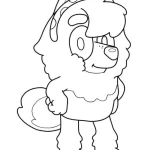 coloriage Bluey pour enfant de 10 ans