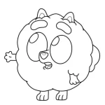 coloriage Bluey educatif pour enfant