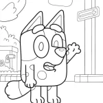 coloriage Bluey en ligne pour enfant