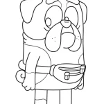 coloriage Bluey pour enfants à imprimer