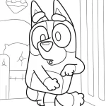 coloriage Bluey à imprimer pour enfant de 12 ans