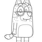 coloriage Bluey à imprimer pour enfant de 6 ans