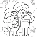 coloriage Bluey et dessins