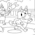 télécharger coloriage Bluey gratuit