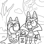 coloriage Bluey gratuit pour enfants