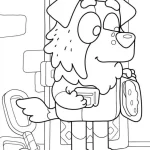 coloriage Bluey à imprimer pdf gratuit