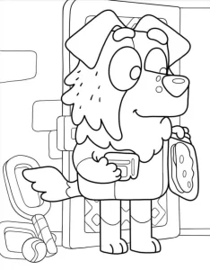 coloriage Bluey à imprimer pdf gratuit