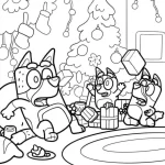 coloriage Bluey pour primaire
