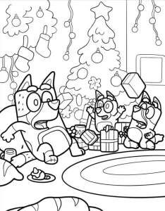 coloriage Bluey pour primaire