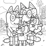 coloriage Bluey gratuit a imprimer