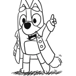 coloriage Bluey pour enfants a imprimer