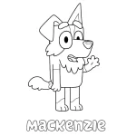 coloriage Bluey gratuit a imprimer