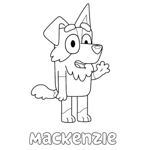 coloriage Bluey gratuit a imprimer