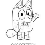coloriage Bluey gratuit a imprimer