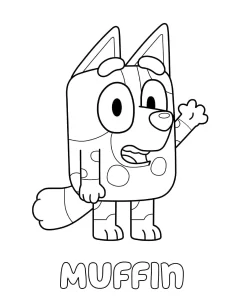 coloriage Bluey gratuit a imprimer