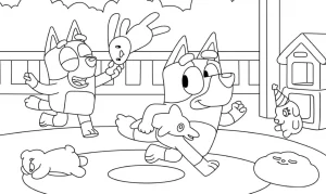 coloriage Bluey en ligne