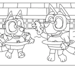 coloriage Bluey en ligne