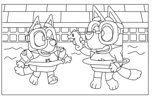 coloriage Bluey en ligne