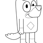 coloriage Bluey à imprimer a4