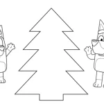 coloriage Bluey à imprimer pdf gratuit