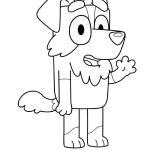 coloriage Bluey à imprimer pdf