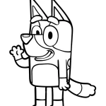 coloriage Bluey pour enfant a imprimer gratuit