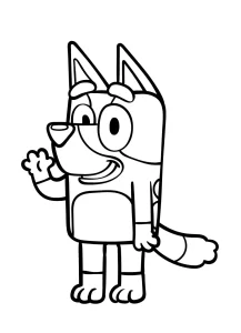coloriage Bluey pour enfant a imprimer gratuit