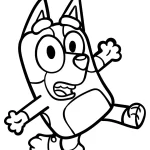 coloriage Bluey gratuit a imprimer