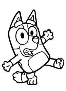 coloriage Bluey gratuit a imprimer