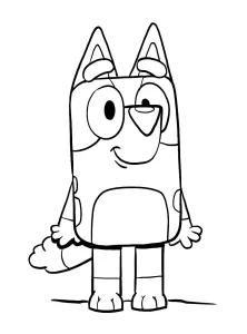 coloriage Bluey a colorier en ligne