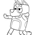 coloriage Bluey a dessiner et imprimer