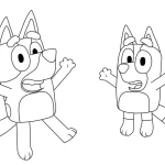 coloriage Bluey pour enfants à télécharger