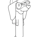coloriage Bluey a imprimer pour enfant de 4 ans