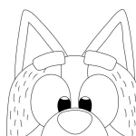 coloriage Bluey pour enfant de 8 ans
