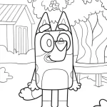 coloriage Bluey gratuit en ligne