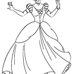 coloriage Cendrillon a imprimer