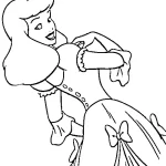 image pour coloriage Cendrillon enfant