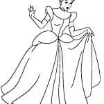 coloriage Cendrillon à imprimer pdf gratuit
